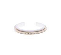 Karen Millen Bracciale rigido da donna in resina e cristallo, 5.7 Cm, Ottone