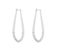Karen Millen Orecchini da donna con cristalli, Ottone