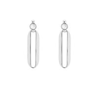 Karen Millen Orecchini pendenti da donna a forma di ellisse, 1.3cm x 5cm, Ottone
