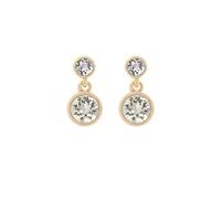 Karen Millen Orecchini pendenti da donna con cristalli, 1cm x 1.8cm, Ottone