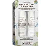 Kareol Brazilian Keratin Post Kit Shampoo Balsamo 2x300ml - Kit post trattamento cheratina