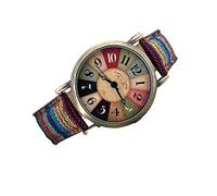 Karfri Orologi Per Le Donne Con Multicolor Rainbow Pattern Regolabile Stretch Orologio Sportivo Traspirante, Gioielli Di Festa/Sorelle Regali, Regali Per Madre E Moglie-Blue