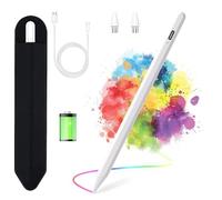 KARFUN Penna Tablet per Touch Screen Android,Compatibile con Samsung/Lenovo/Huawei/Vivo/XiaoMi Tablet,Telefono,Precisione Migliorata e Ricarica rapida Bianco