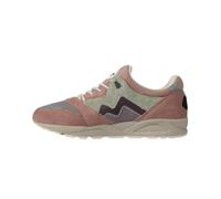 Karhu Aria 95 Scarpa Casual Donna Sneakers, Camoscio e Mesh, Taupe Caldo/Fico, Design rétro Anni '90 (Rosa, Sistema Taglie Calzature EU, Adulto, Numero, Media, 40)