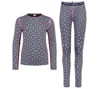 Kari Traa - Kid's Hennie Set - Intimo lana merinos 10 Years grigio