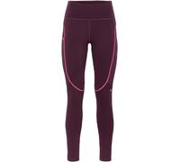 Kari Traa - Leggings da donna a vita alta - Linnea Tights Wine per Donne - Taglia XS - Bordeaux
