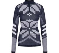 Kari Traa - Primo strato tecnico in Lana - Faith Half-Zip Dark Navy Blue per Donne - Taglia M - Blu navy