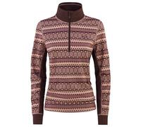 Kari Traa - Women's Lune Halfzip - Intimo sintetico XL marrone