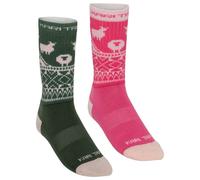 Kari Traa - Women's Puffin Sock 2 Pack - Calze merino EU 40/41 fuchsia