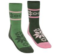 Kari Traa - Women's Rusa Sock 2-Pack - Calze invernali EU 36-38 verde