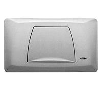 KARIBA Serie 306300 Classic Duo Placca Comando Mono Pulsante Bianca