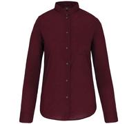 Kariban Donne Manica Lunga Colletto Alla Coreana Camicia Camicetta