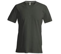 Kariban Maglietta maniche corte in velluto - Khaki - 4XL