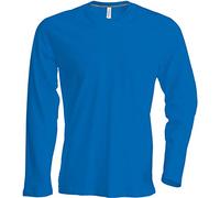 Kariban NoTrash2003 - Maglietta a maniche lunghe con scollo tondo, disponibile in 20 colori e taglie dalla S alla 4XL Bleu Royal Clair XL