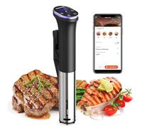 Karienvir WiFi Sous Vide Roner 1100W, Wi-Fi Roner Cucina a Bassa Temperatura con Controllo APP e Controllo Accurato Della Temperatura, LED Display, Impermeabilità IPX7, 10℃-90℃
