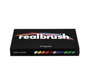 Karin Realbrush PIGMENT Basic Colors: una collezione con 12 pennelli in una custodia esclusiva e protettiva.