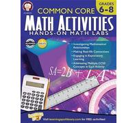 Karise Mace Common Core Math Activities, Grades 6 - 8 (Tascabile)