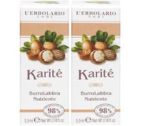 Karite Burro Labbra Nutr 5,5Ml 2x5,5 ml Protezione per le labbra