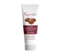Karité Latte Detergente Viso e Occhi, Ideale Pelli Sensibili e Secche, Emolliente e Lenitivo, Formulato con Burro di Karité, Contiene le Vitamine A E F, Formato da 75ml