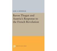 Karl A. Roider Baron Thugut and Austria's Response to the Fre (Copertina rigida)