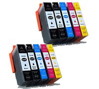 Karl Aiken - 10 cartucce d'inchiostro compatibili con HP 364 XL, per Photosmart 5510 5511 5512 5514 5515 5520 6510 6520 7510 7515 7520 B010 a B8550 5370. Deskjet 3070 A stampante