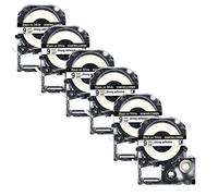 Karl Aiken 6x Etichette compatibili per LC-3WBN9 SS9KW Nastro 9 mm x 8 m, per Epson LabelWorks LW-300 LW-300L LW-400 LW-500 LW-600P LW-700 LW-900P LW-1000P