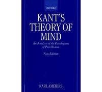 Karl Ameriks Kant's Theory of Mind (Copertina rigida)