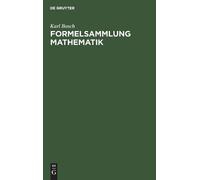 Karl Bosch Formelsammlung Mathematik (Copertina rigida)