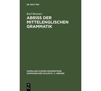 Karl Brunner Abriß der mittelenglischen Grammatik (Copertina rigida)