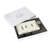 Karl Dahm Edplit UP - Rubinetto completo per lavello, piastra di pressione invisibile piastrellabile con fissaggio magnetico, compatibile con Geberit Sigma, Delta & Tece, montaggio a filo di