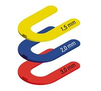 Karl Dahm Set Distanziatori a U da 1,5mm, 2mm e 3mm, 100 Pz. Ciascuno I Distanziatori per Piastrelle in Plastica Robusta Ideali per la Posa di Piastrelle a Parete e a Pavimento - 12752