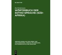 Karl Endemann Wörterbuch Der Sotho-Sprache (Süd-Afrika) (Copertina rigida)