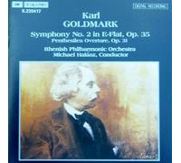KARL GOLDMARK: SYMPHONY NO. 2 & PENTHESILEA OVERTURE - MICHAEL HALASZ / MARCO POLO 1986