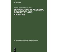 Karl H. Hofmann Semigroups in Algebra, Geometry and Analysis (Copertina rigida)