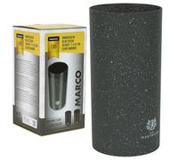 KARL HAUSMANN Ceppo Coltelli da Cucina - 22x11 cm - Portacoltelli da Cucina con Setole in Plastica Rimovibili - Universale Plastica Porta per Coltelli Vuoto - Antiscivolo e Salvaspazio - Grigio Marmo