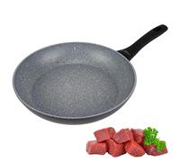 KARL HAUSMANN Padella a induzione, Ø 28 cm, antiaderente con rivestimento in granito, padella rivestita per tutti i piani cottura, anche a gas, non stick frying pan, padelle senza ptfe e zampa