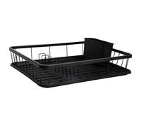 KARL HAUSMANN Scolapiatti da Appoggio - 42x31x12cm - Scola Piatti da Appoggio Sopra Lavandino - Acciaio Inox Scolapiatti da Lavello - Gocciolatoio Piatti - Portapiatti - Piattaia - Nero