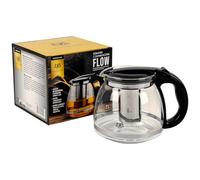 KARL HAUSMANN Teiera in Vetro con Infusore - 2L - Tisaniera Infusiera con Filtro - Bollitore da Cucina - Colino in Acciaio Inox 304 - Caraffa per Tisane, Sfuso, Caffè
