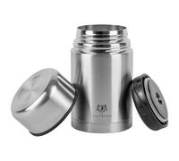KARL HAUSMANN Thermos Alimenti Caldi - 750 ml - Argento Termos Porta Pranzo - Contenitore Termico per Alimenti Caldi - 12 ore Caldo - 12 ore Freddo - Thermos Caffè - Porta Vivande Termico