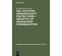 Karl-Hermann Kö Die Aktionsgemeinschaft finites Verb + Infini (Copertina rigida)