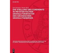 Karl Hermann Th Die Stellung des Cordierits in metatektischen (Copertina rigida)