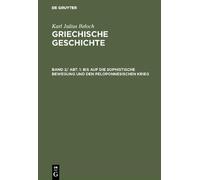 Karl Julius Bel uf Die Sophistische Bewegung Und Den Pel (Copertina rigida)