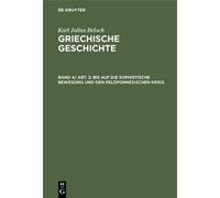 Karl Julius Bel uf Die Sophistische Bewegung Und Den Pel (Copertina rigida)