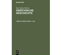 Karl Julius Beloch Beloch Griech Gesch 1 2 ND (Copertina rigida)