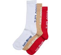 Karl Kani Calzino 'Thug Life' beige / rosso / nero / bianco Donna Karl Kani 35-38 beige / rosso / nero / bianco