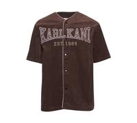 Karl Kani Camicia cioccolato / marrone chiaro / bianco Uomo Karl Kani L