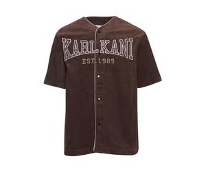 Karl Kani Camicia cioccolato / marrone chiaro / bianco Uomo Karl Kani S