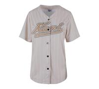 Karl Kani Camicia da donna camoscio / beige chiaro / nero / bianco Donna Karl Kani S camoscio / beige chiaro / nero / bianco