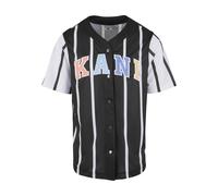Karl Kani Camicia 'KM241-040-2' blu chiaro / arancione pastello / nero / bianco Uomo Karl Kani XXL blu chiaro / arancione pastello / nero / bianco