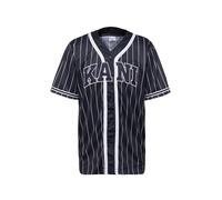 Karl Kani Maglietta 'Serif Pinstripe' nero / bianco, Taglia S